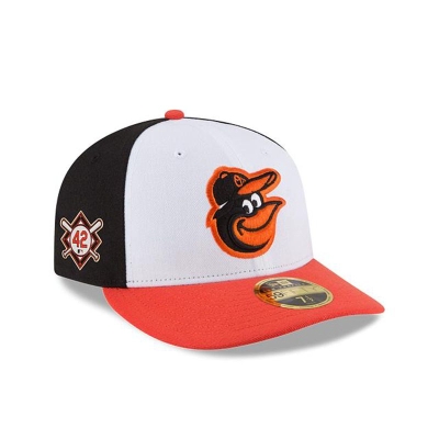 Baltimore Orioles Gorra | New Era MLB Jackie Robinson Day Low Profile 59fifty Fitted Cap Mexico - Blancos